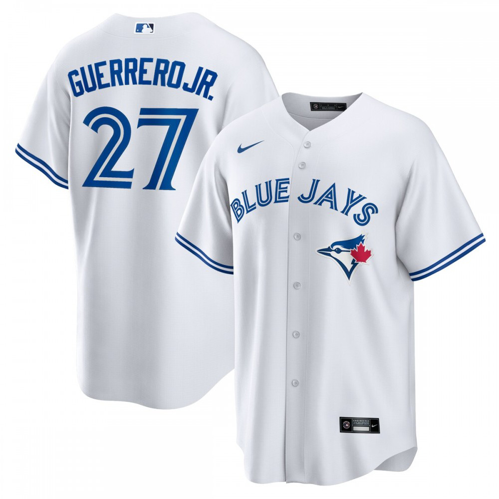 Vladimir Guerrero Jr. Toronto Blue Jays Home Replica Player Name Jersey - White-Pro Kit Vault | Brand New 26/27 Sports Jerseys